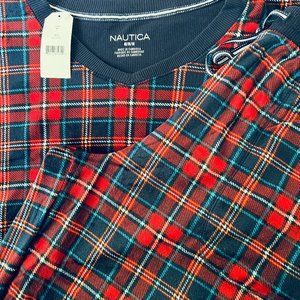 NAUTICA Women's 2 Piece Plaid Pajama Set Size Medium NWT